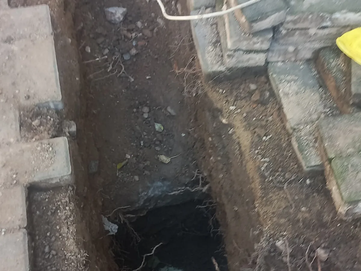 Close-up of completed plumbing repair work