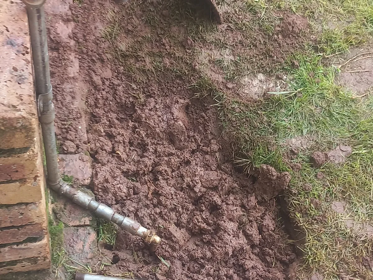 Close-up of completed plumbing repair work