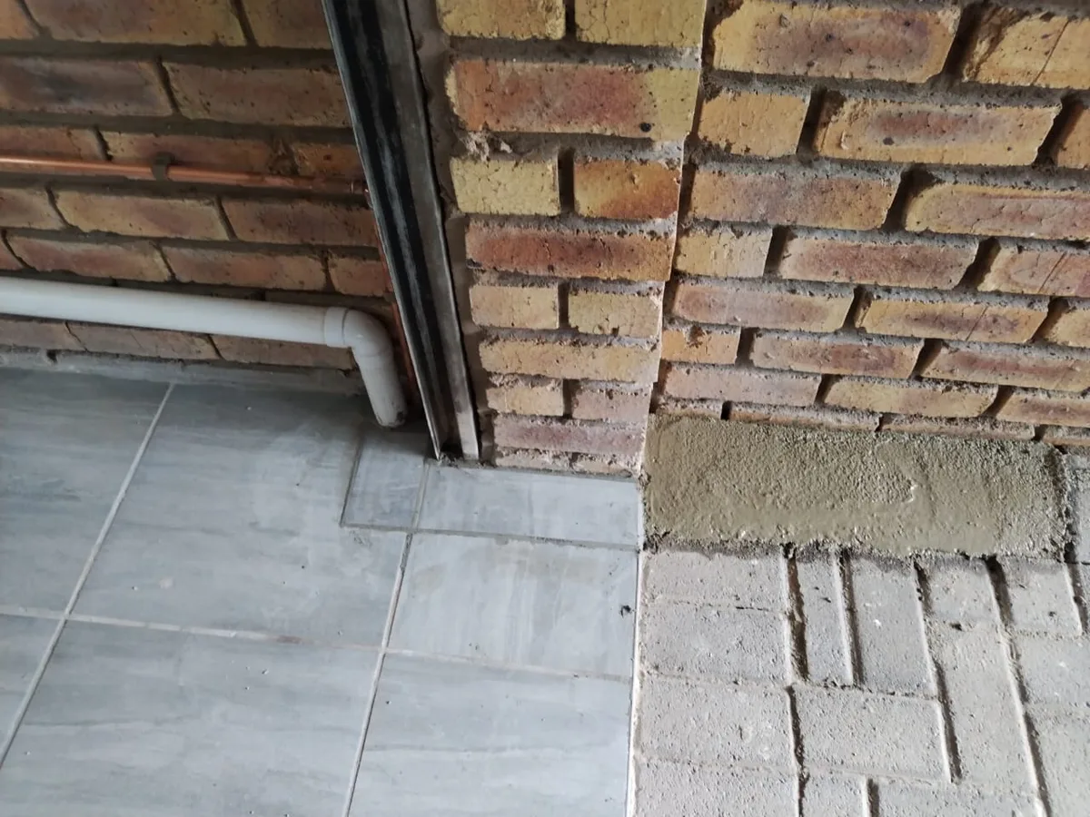 Close-up of completed plumbing repair work
