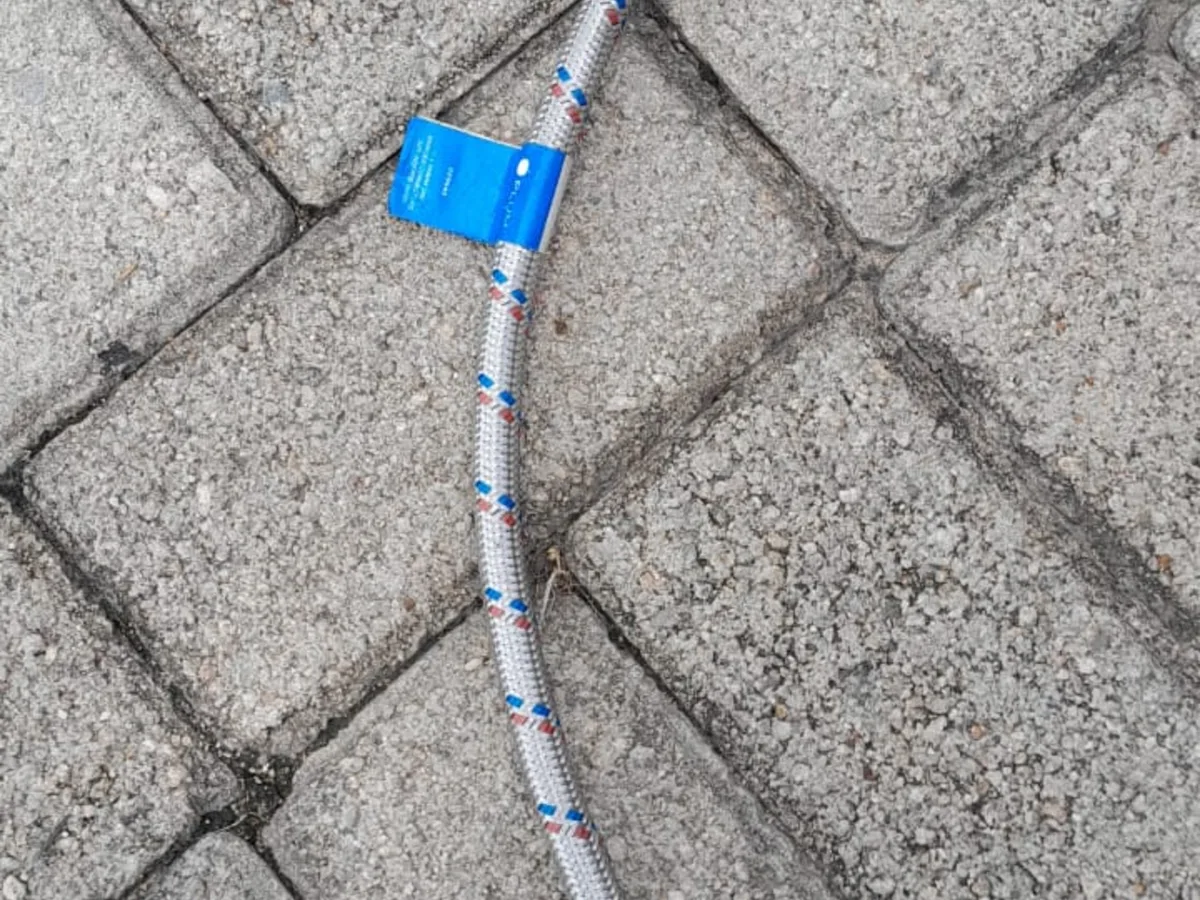Close-up of completed plumbing repair work