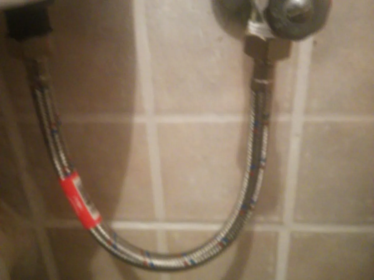 Close-up of completed plumbing repair work