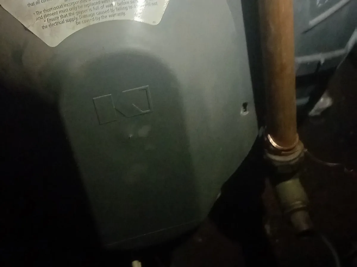 Close-up of completed plumbing repair work