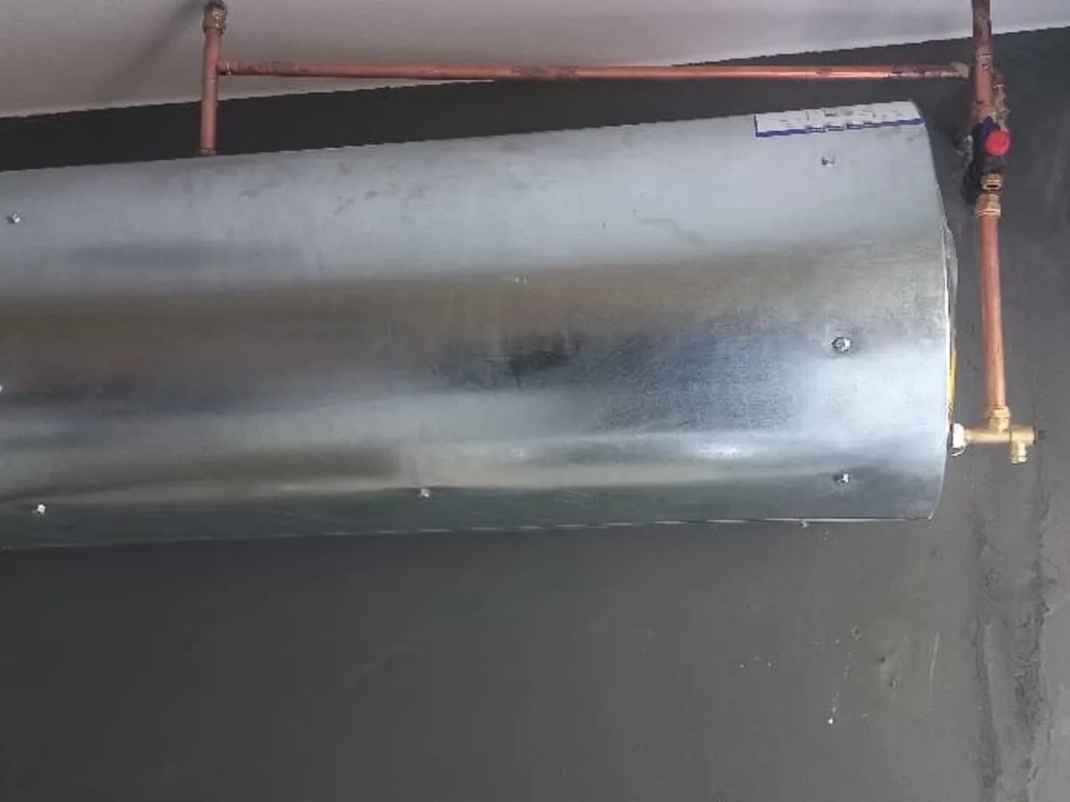 Close-up of completed plumbing repair work