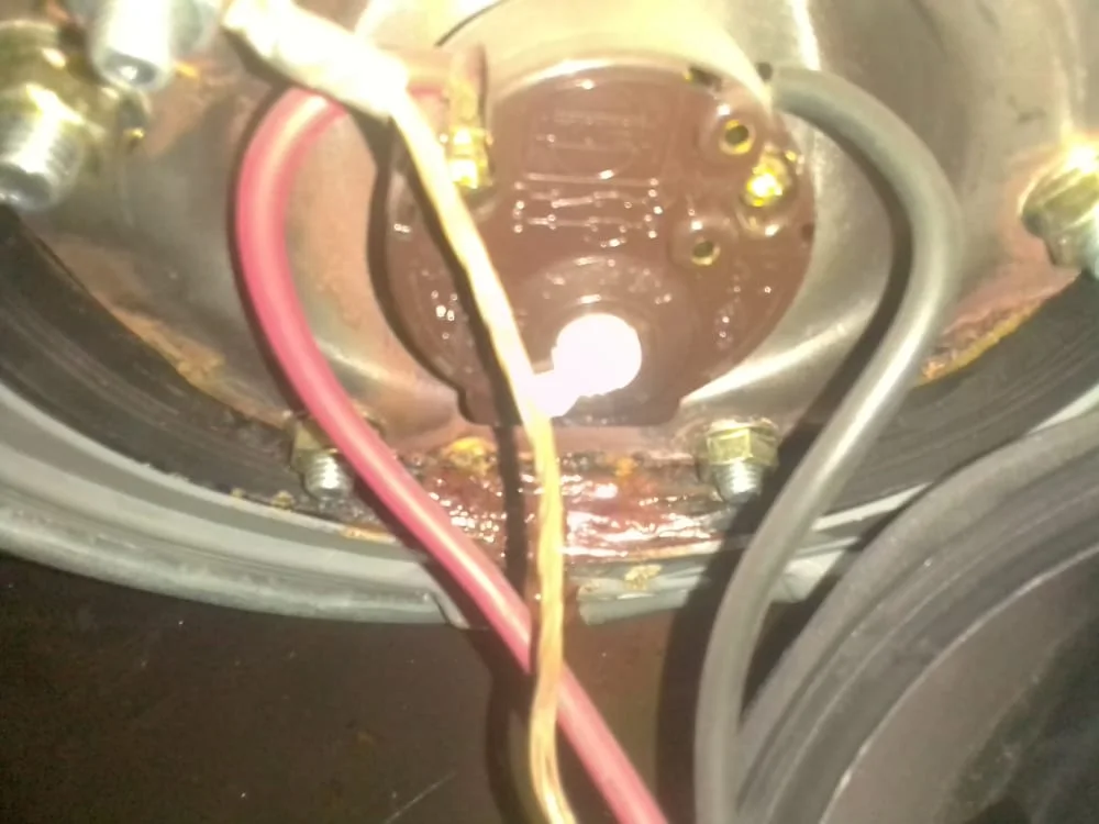 Close-up of completed plumbing repair work