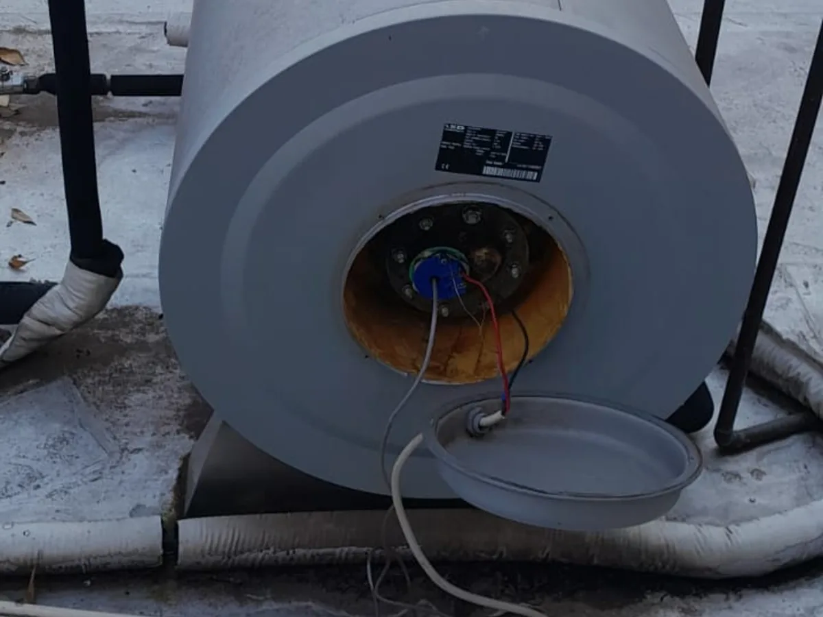 Close-up of completed plumbing repair work