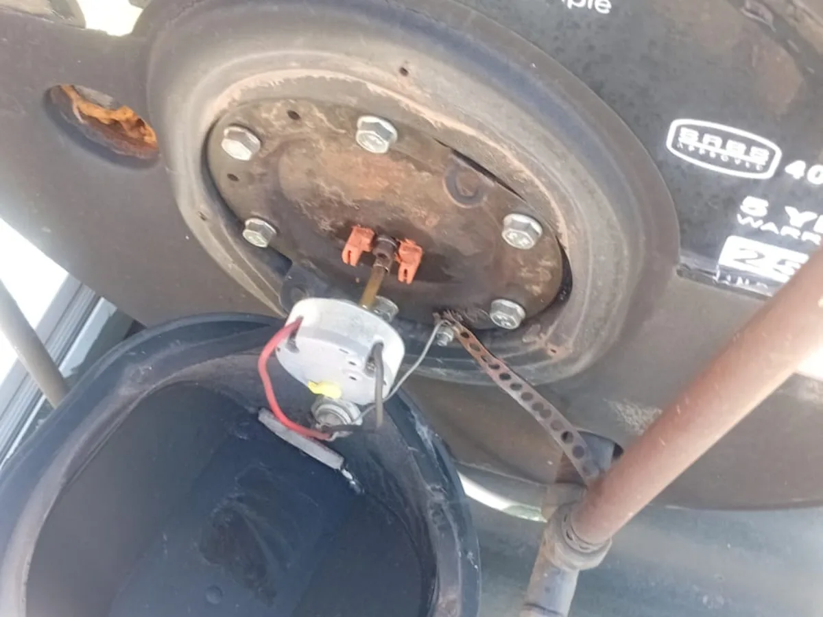 Close-up of completed plumbing repair work