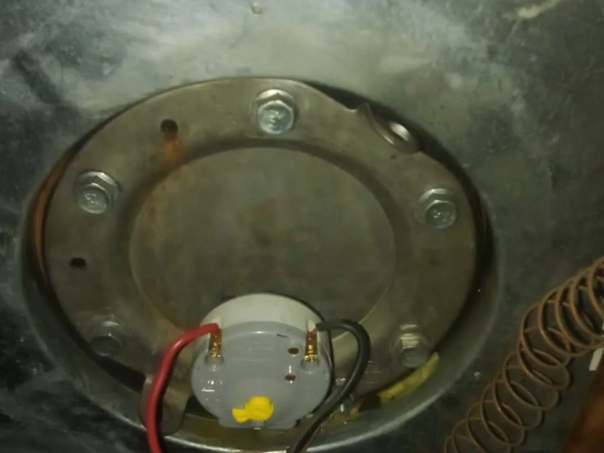 Close-up of completed plumbing repair work