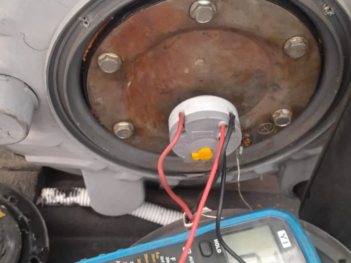 Close-up of completed plumbing repair work