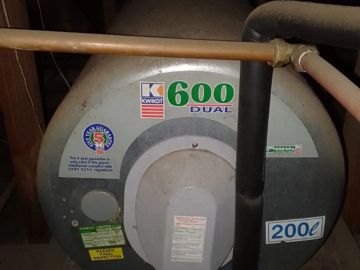 Close-up of completed plumbing repair work