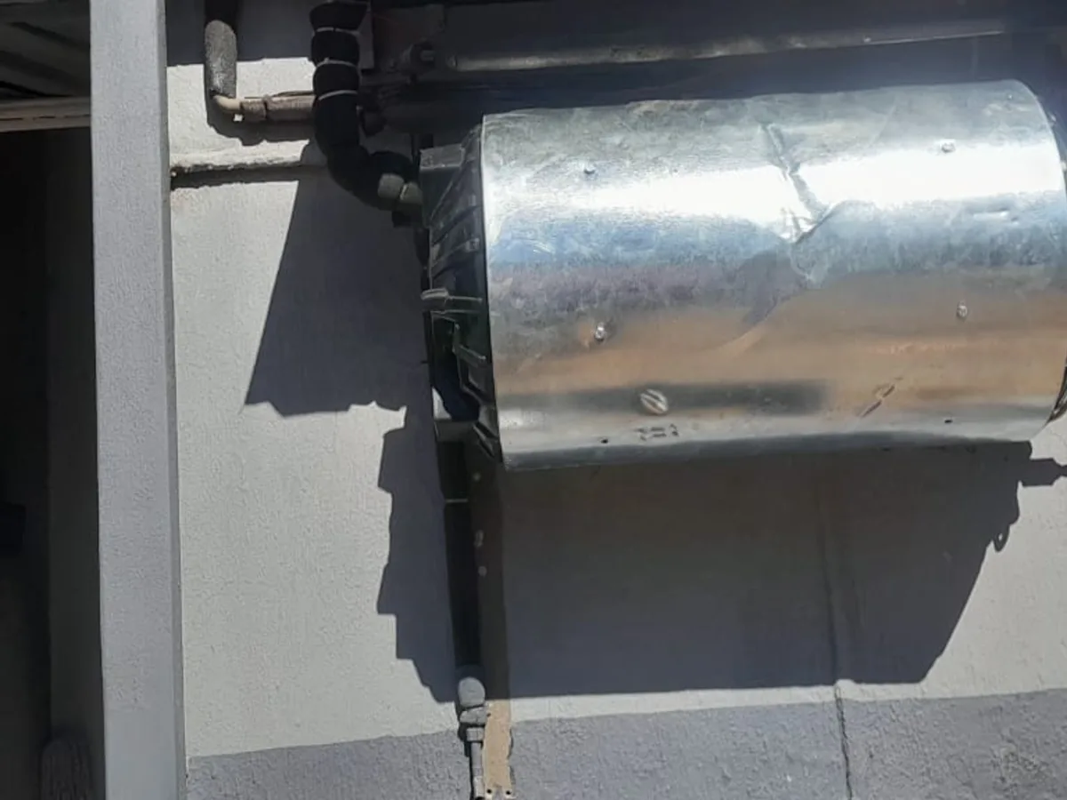 Close-up of completed plumbing repair work