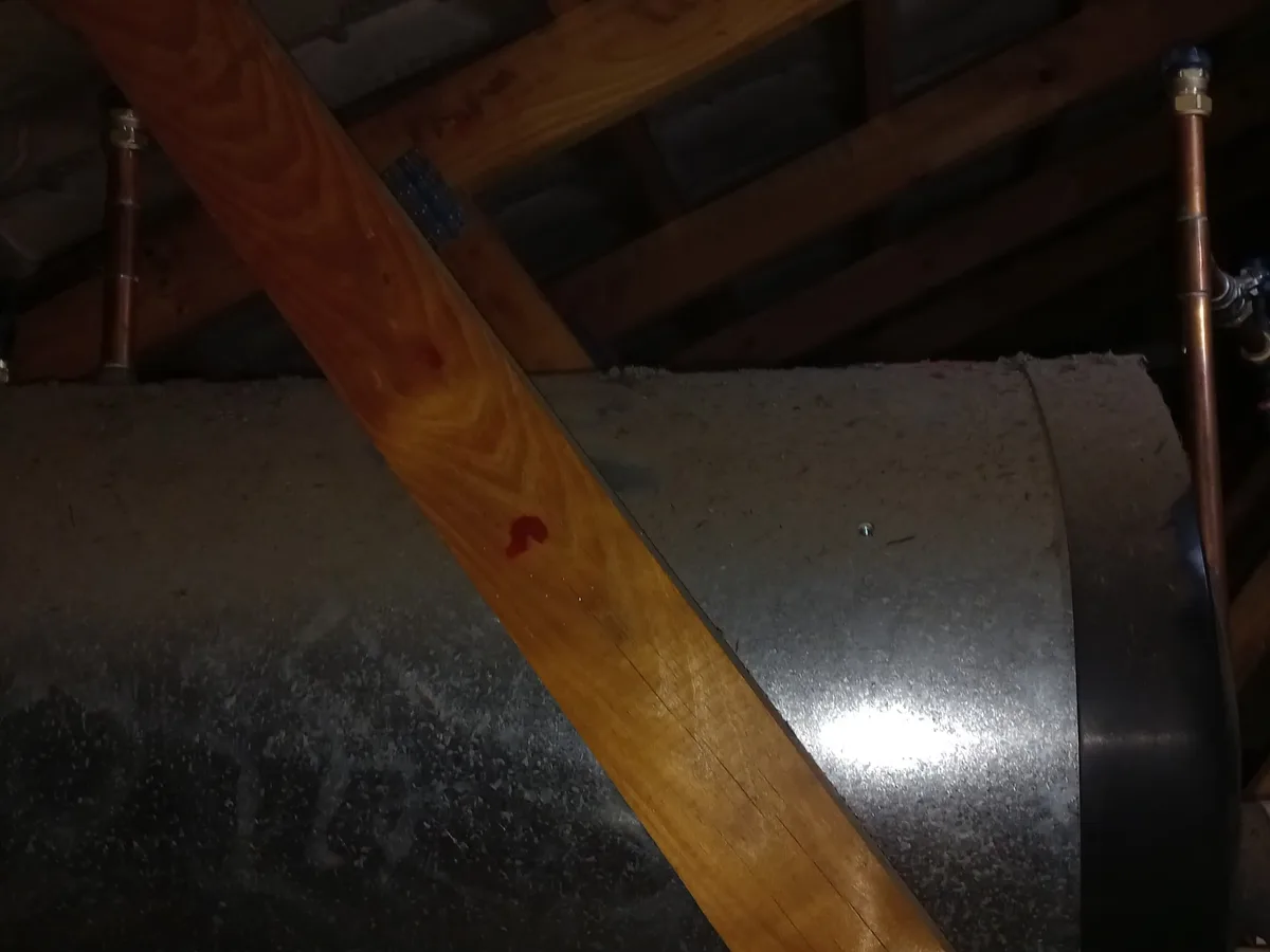Close-up of completed plumbing repair work