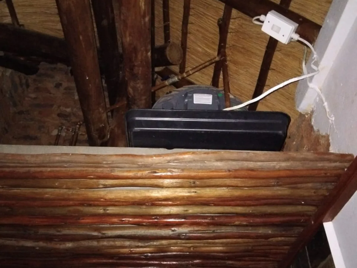 Close-up of completed plumbing repair work