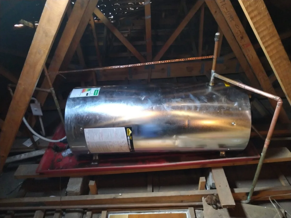 Close-up of completed plumbing repair work