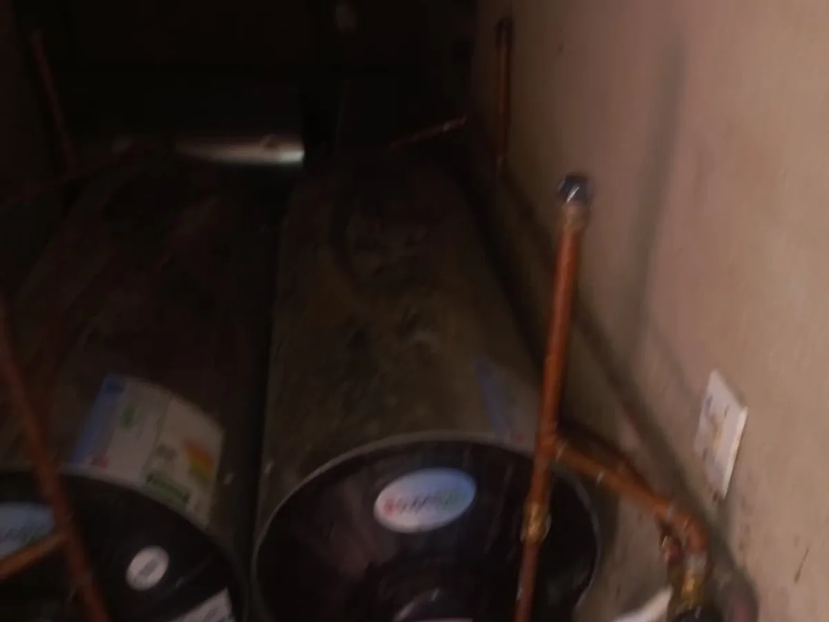 Close-up of completed plumbing repair work