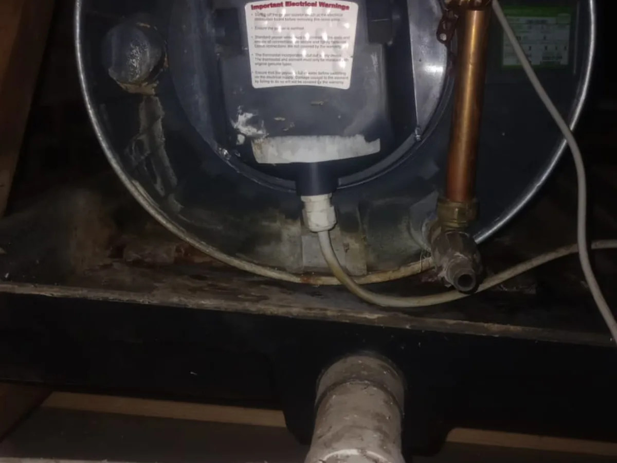 Close-up of completed plumbing repair work
