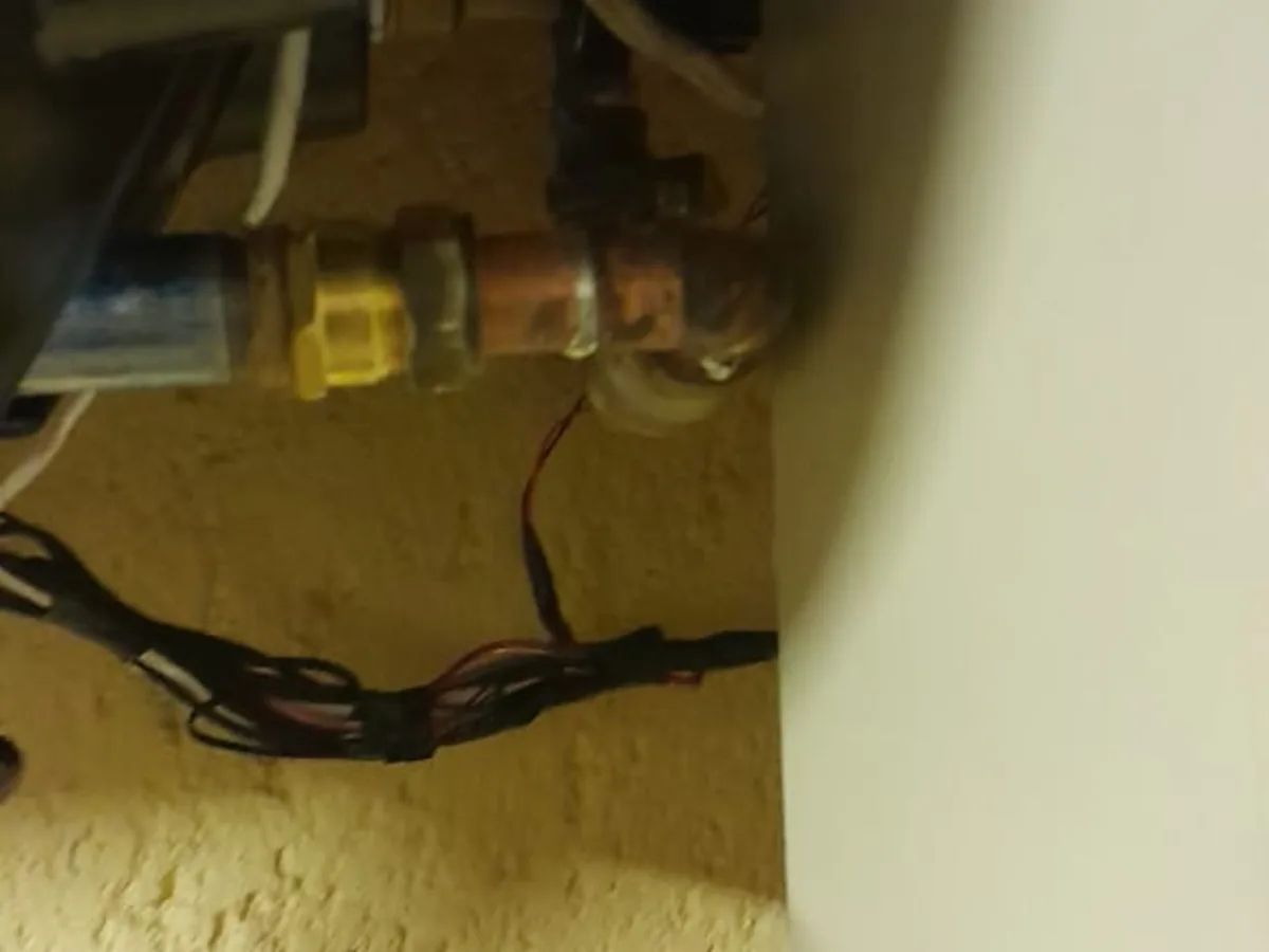 Close-up of completed plumbing repair work