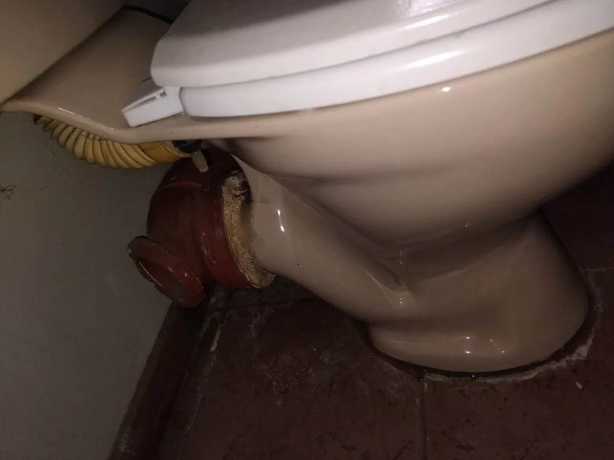 Close-up of completed plumbing repair work
