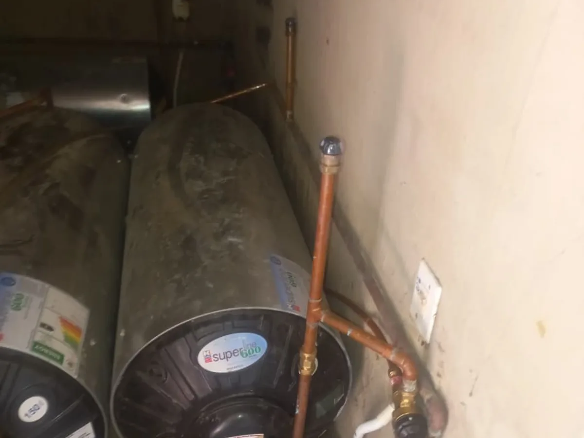 Close-up of completed plumbing repair work