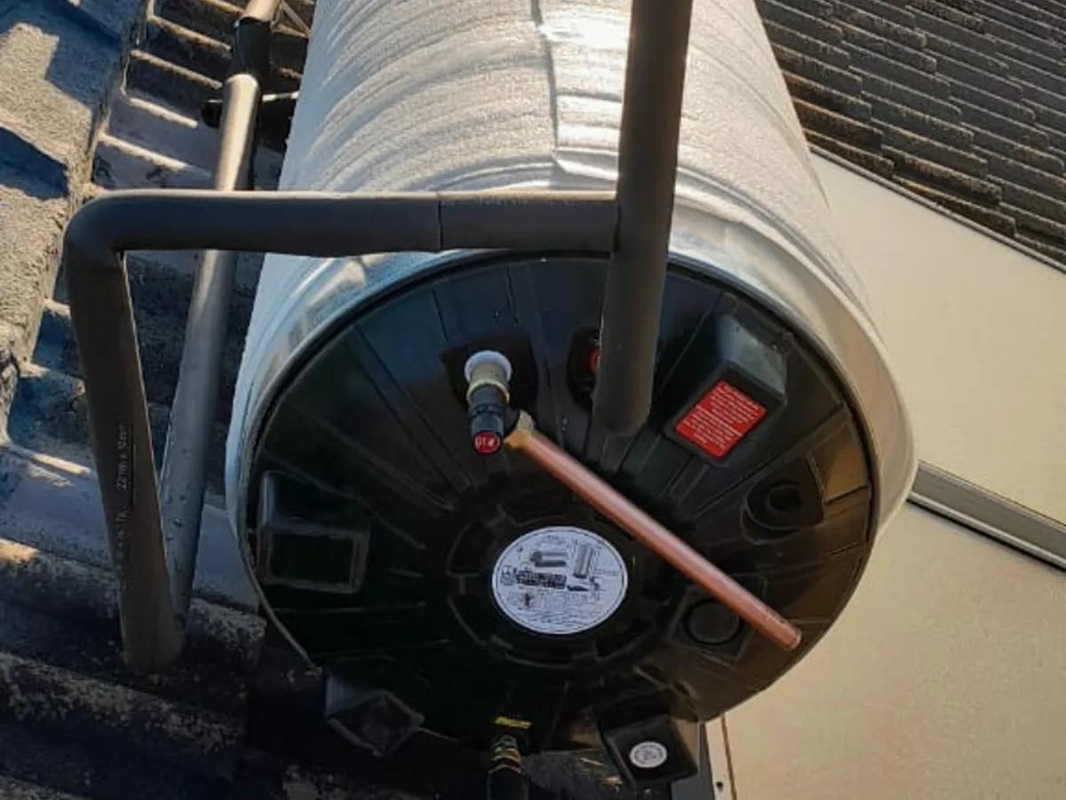 Close-up of completed plumbing repair work