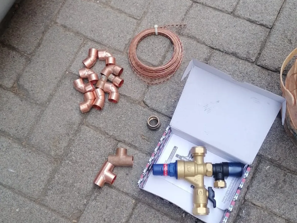 Close-up of completed plumbing repair work
