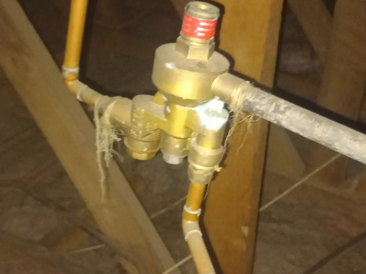 Close-up of completed plumbing repair work