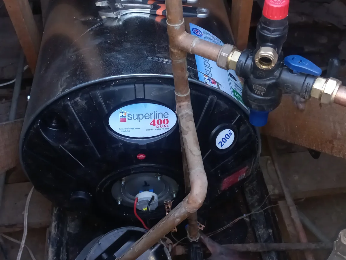 Close-up of completed plumbing repair work
