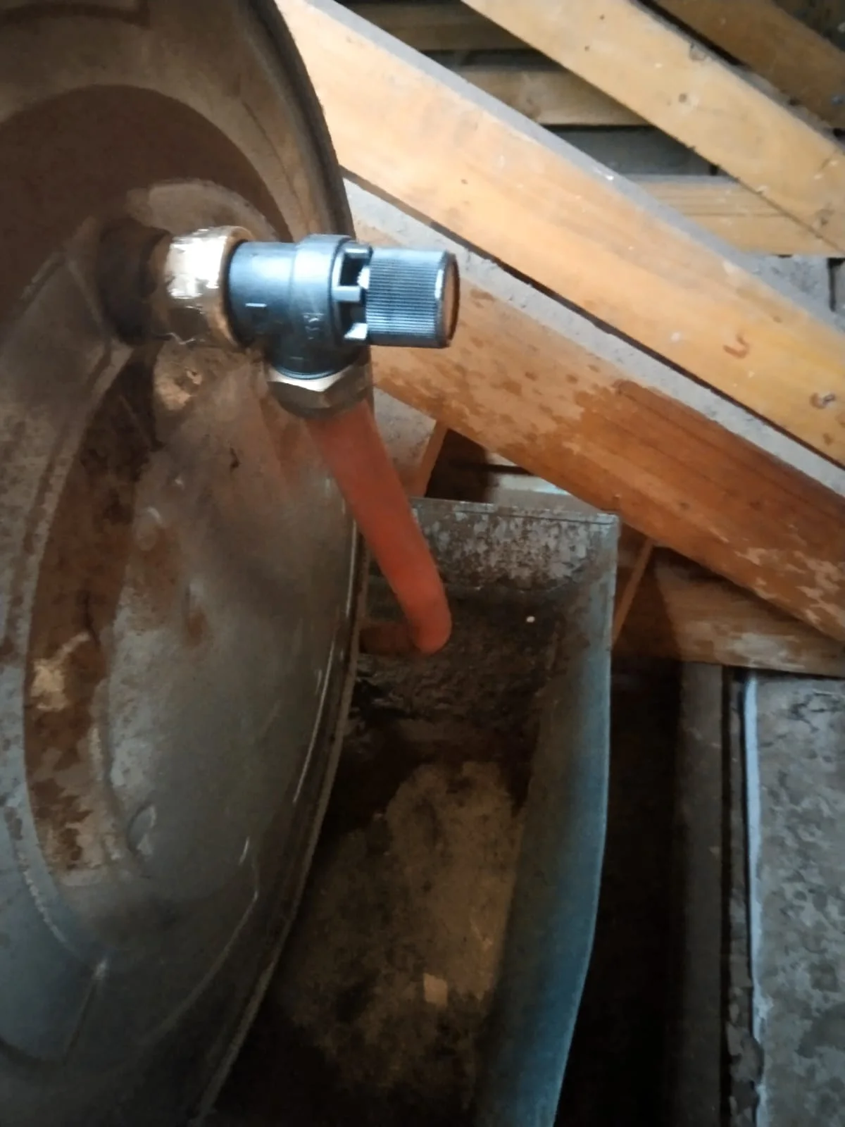 Close-up of completed plumbing repair work