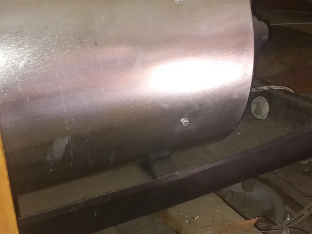 Close-up of completed plumbing repair work