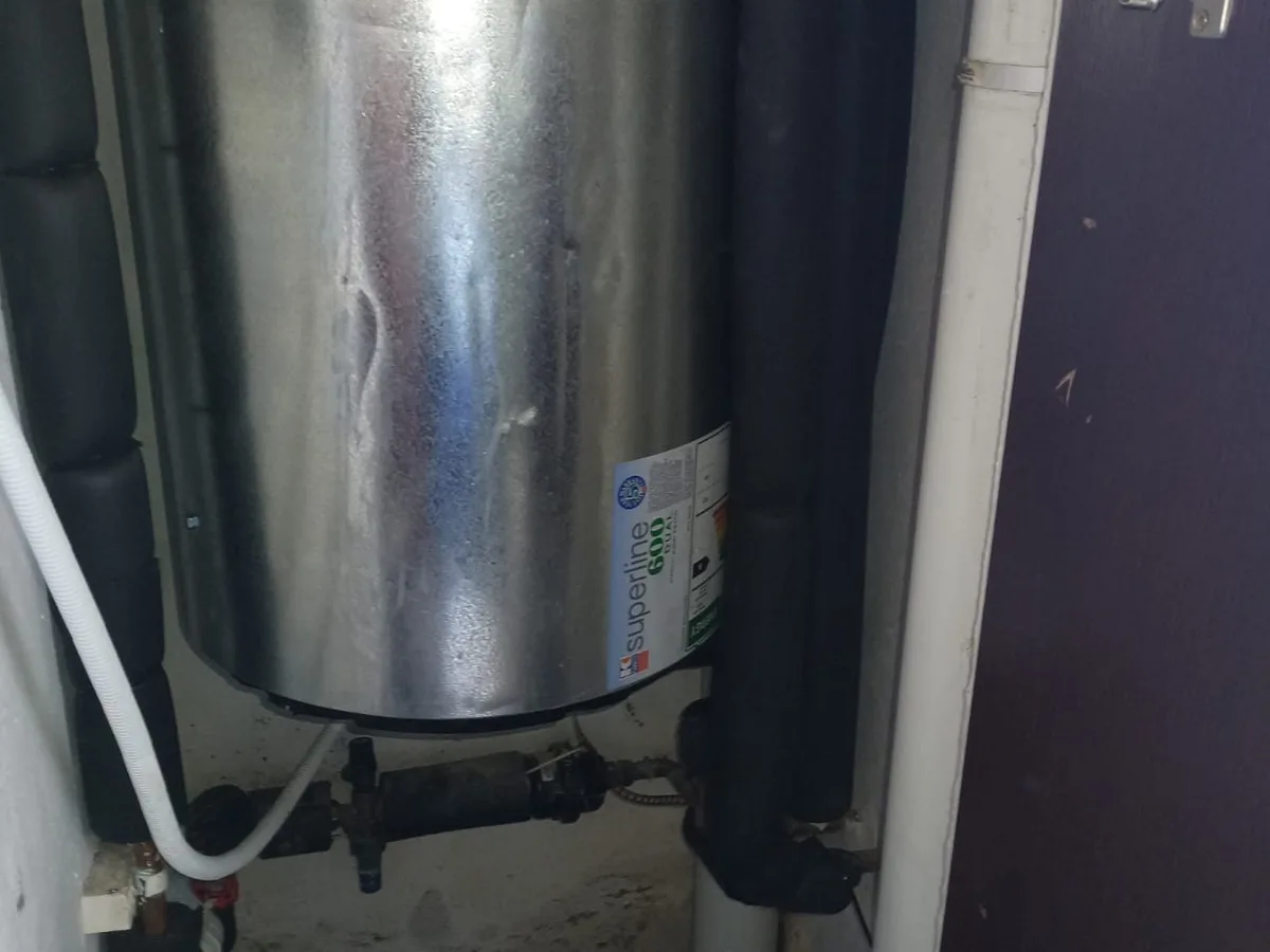Close-up of completed plumbing repair work