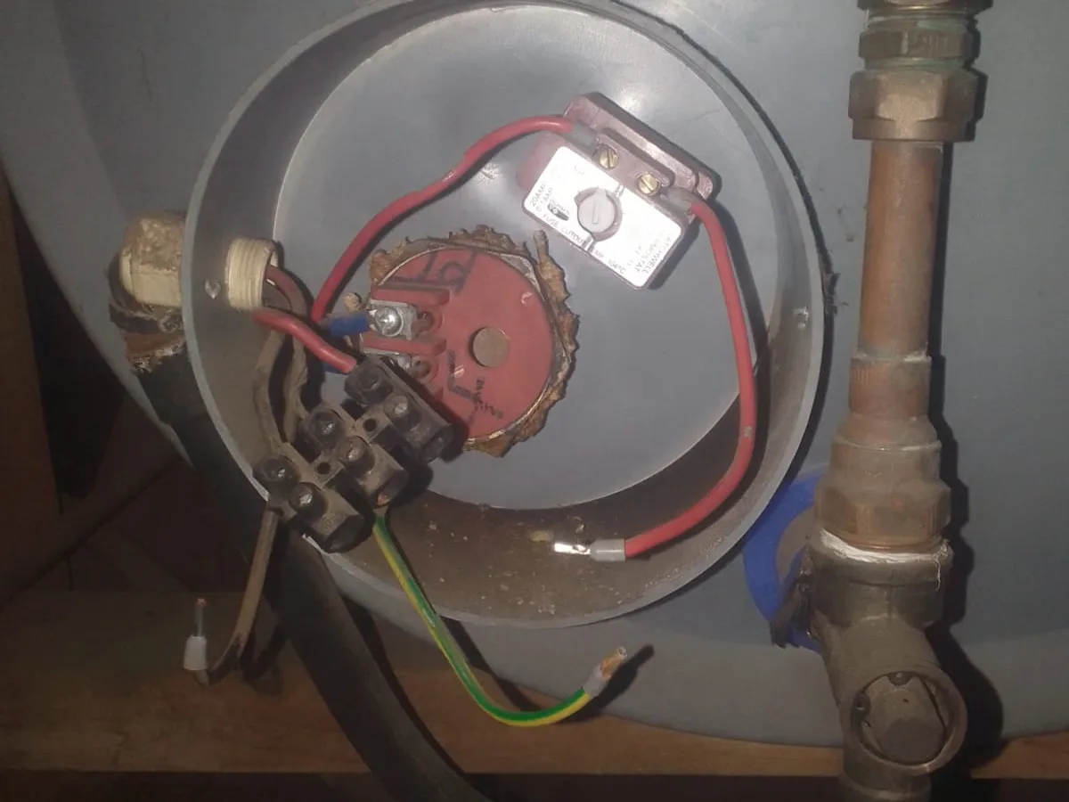 Close-up of completed plumbing repair work