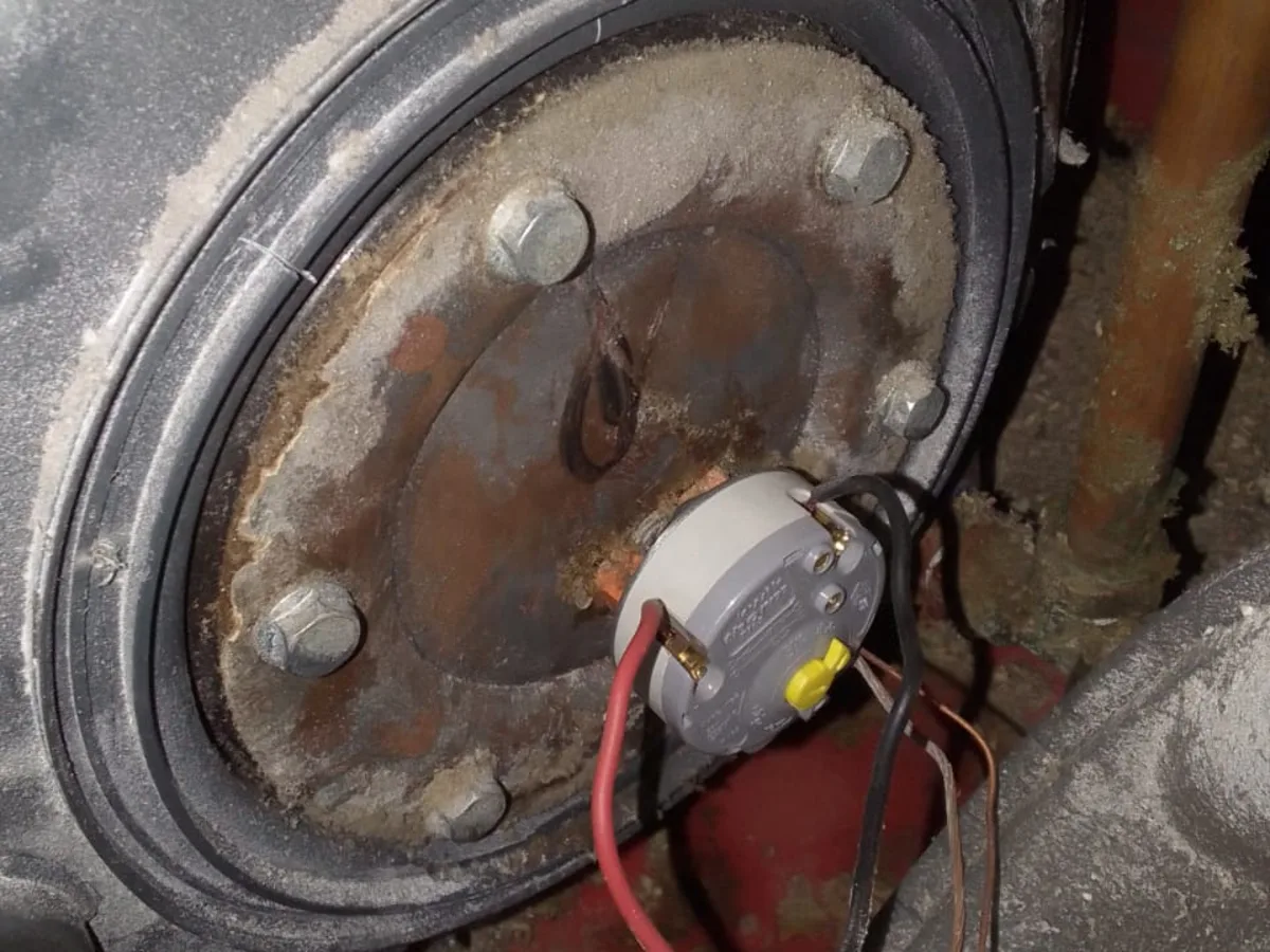 Close-up of completed plumbing repair work