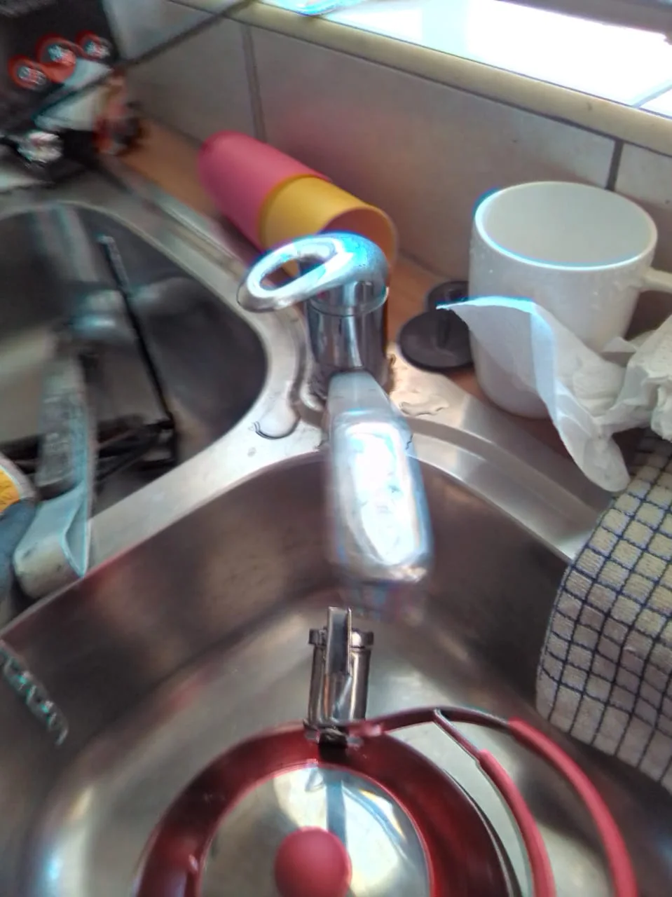 Close-up of completed plumbing repair work