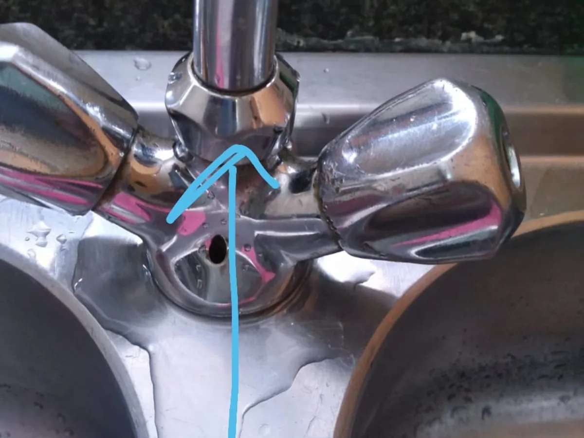 Close-up of completed plumbing repair work