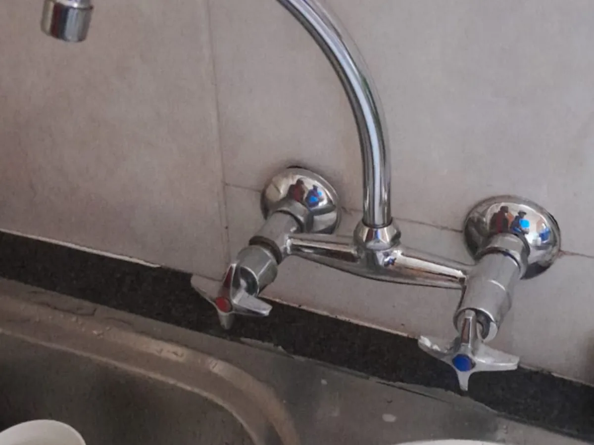 Close-up of completed plumbing repair work
