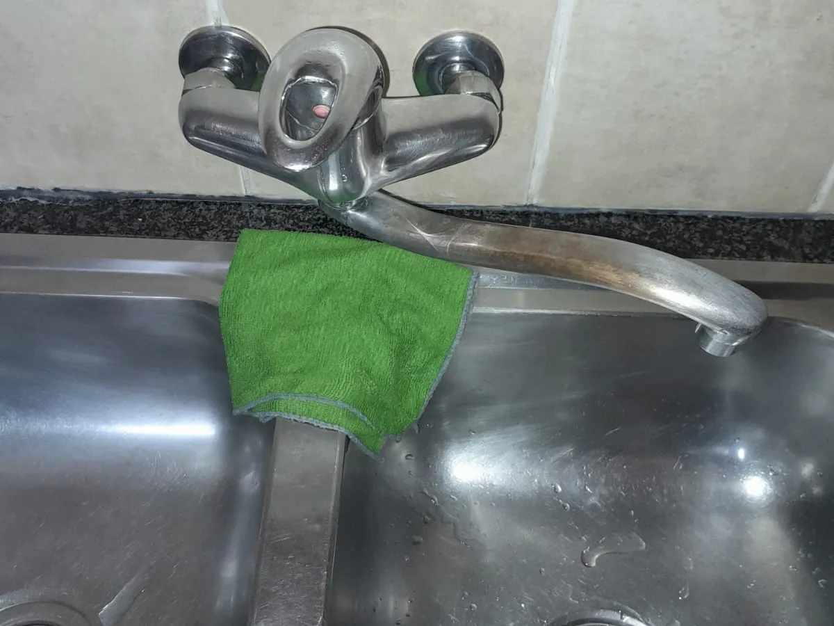 Close-up of completed plumbing repair work