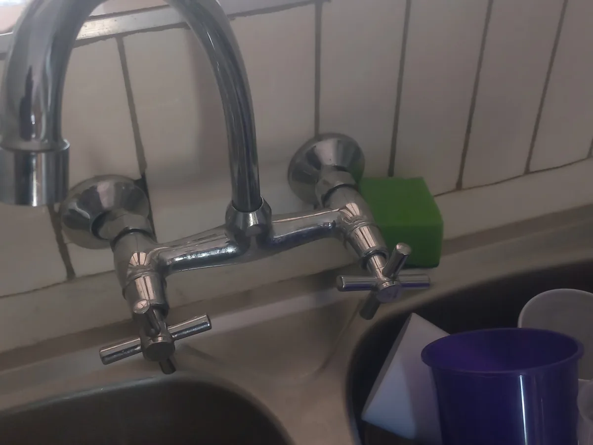 Close-up of completed plumbing repair work