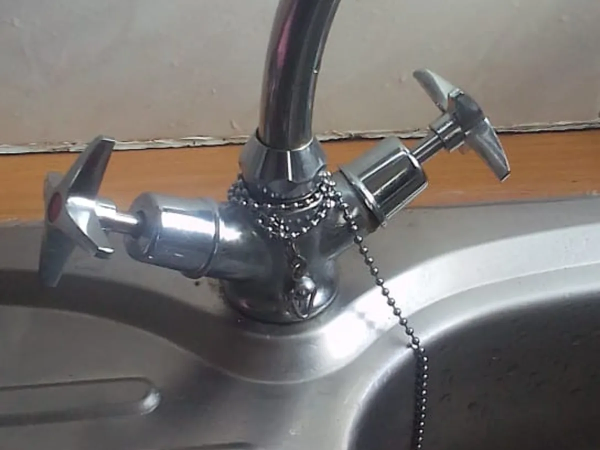 Close-up of completed plumbing repair work