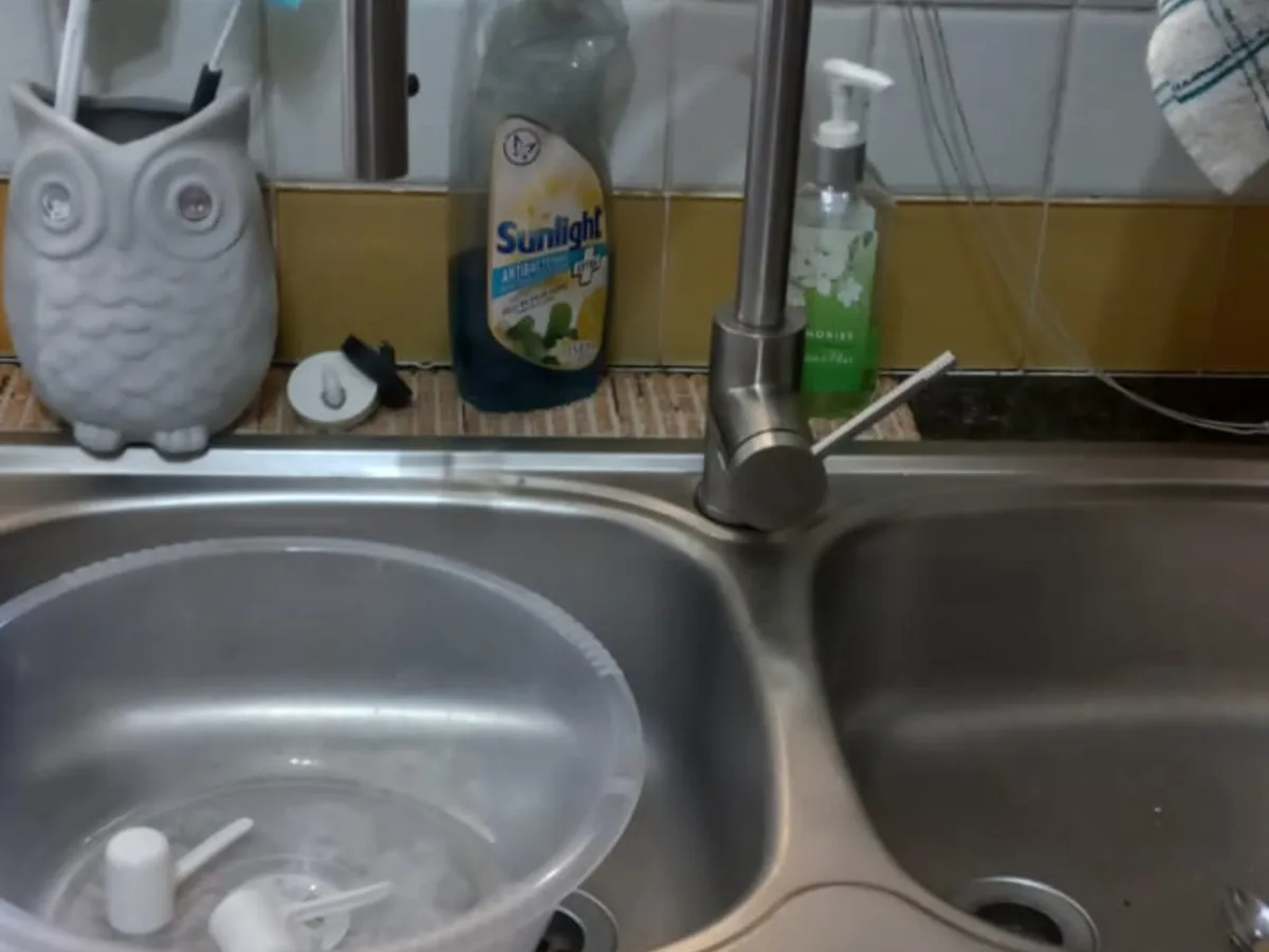 Close-up of completed plumbing repair work