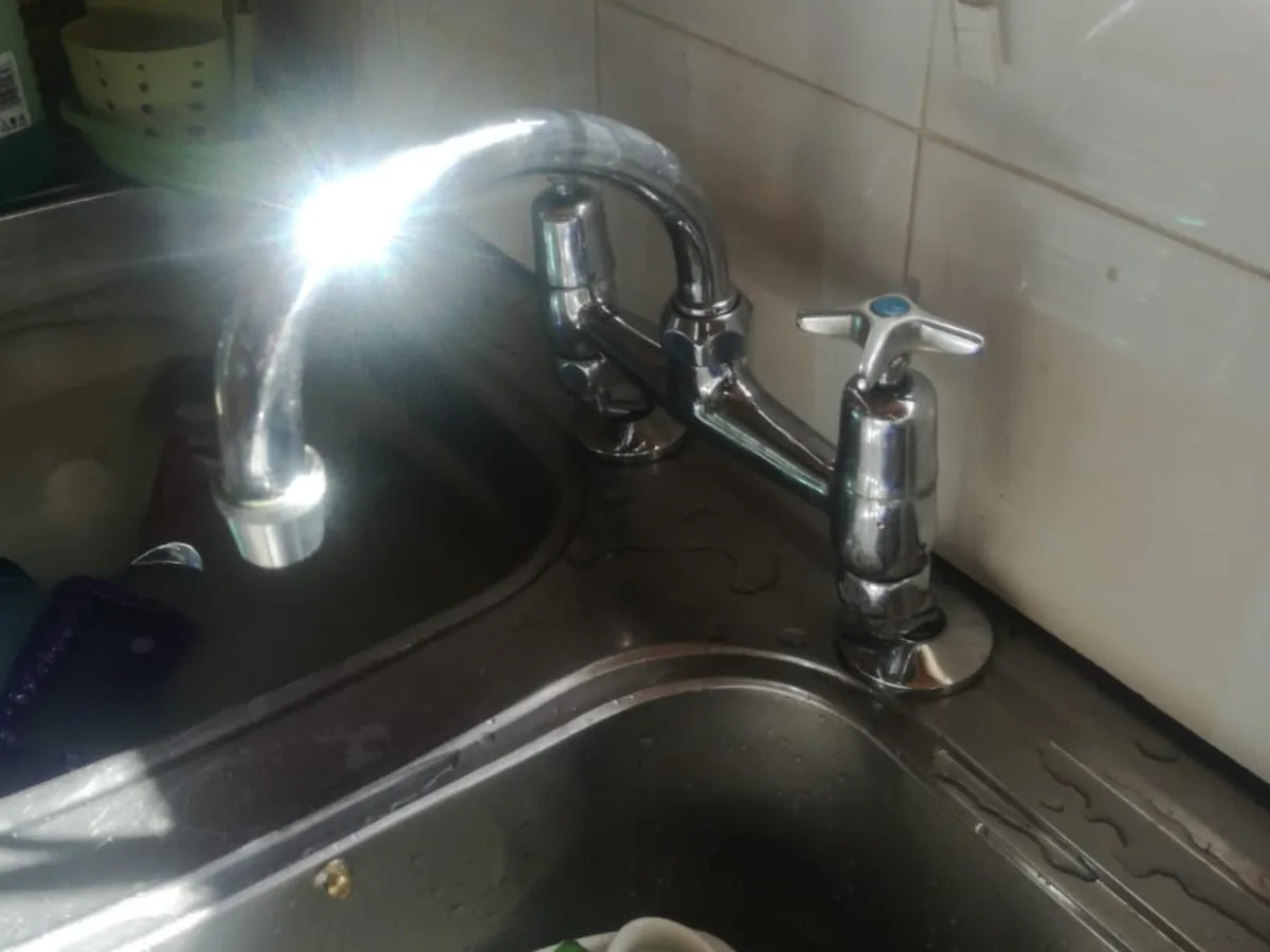 Close-up of completed plumbing repair work