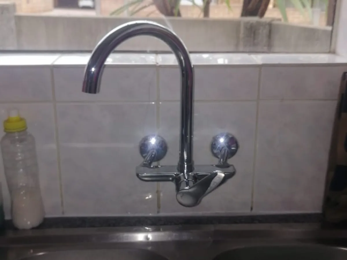 Close-up of completed plumbing repair work