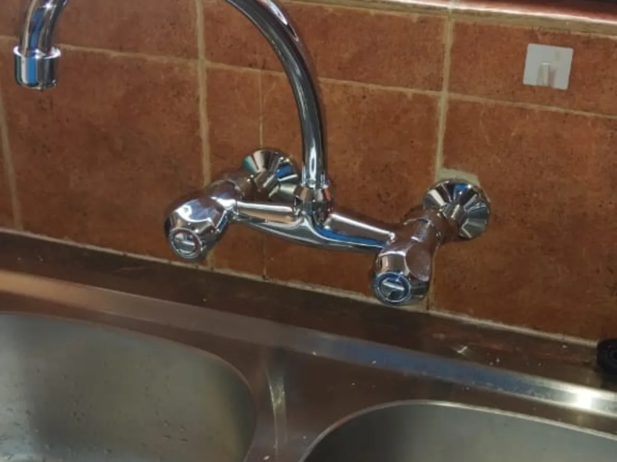 Close-up of completed plumbing repair work