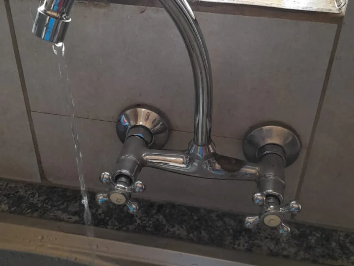 Close-up of completed plumbing repair work