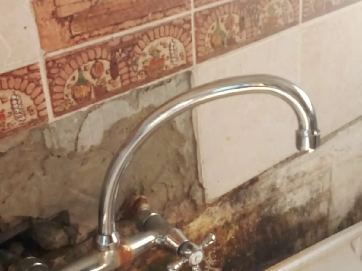 Close-up of completed plumbing repair work