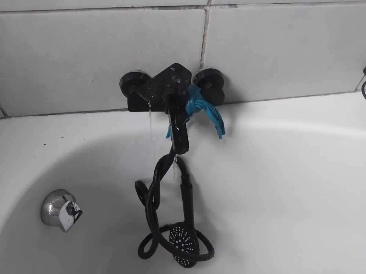 Close-up of completed plumbing repair work