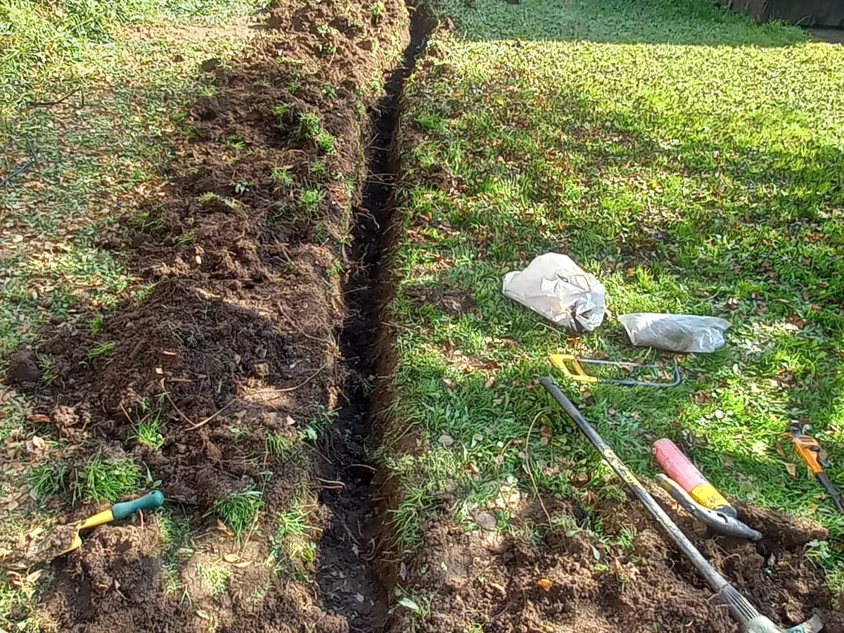 Close-up of completed plumbing repair work