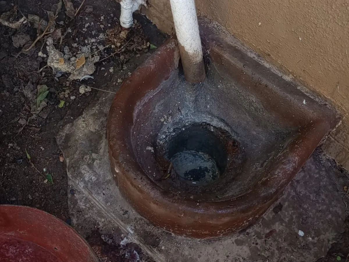 Close-up of completed plumbing repair work