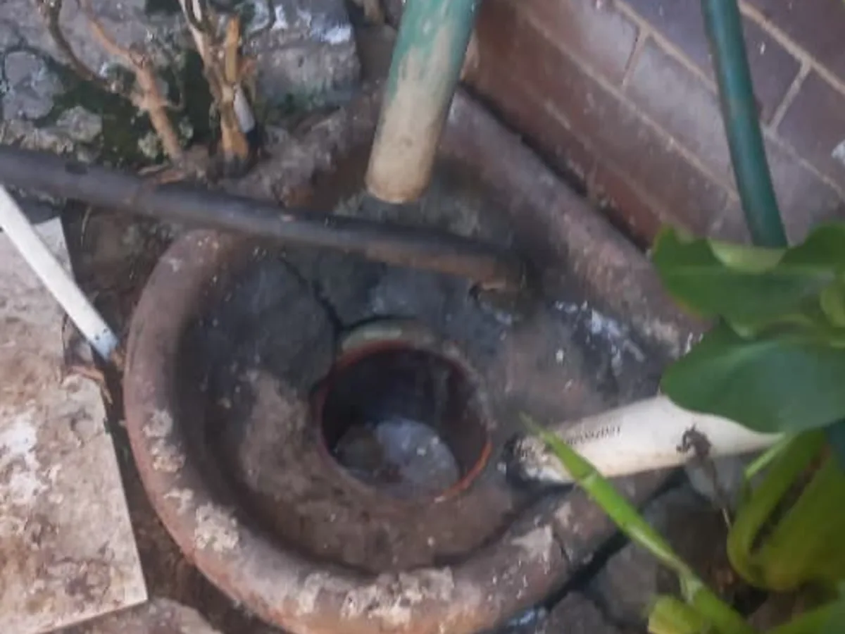 Close-up of completed plumbing repair work