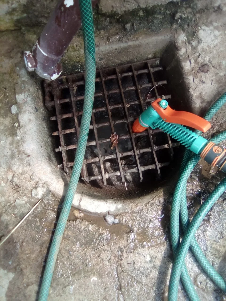 Close-up of completed plumbing repair work