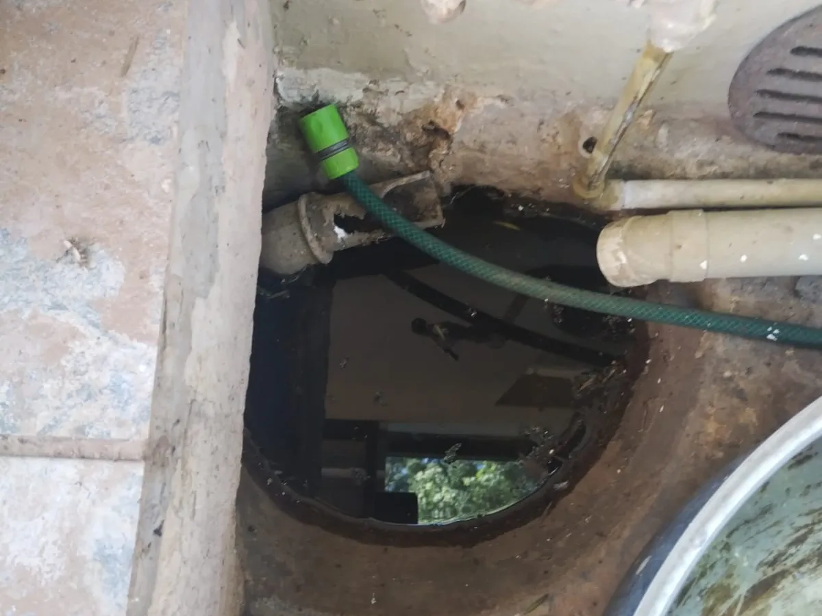 Close-up of completed plumbing repair work