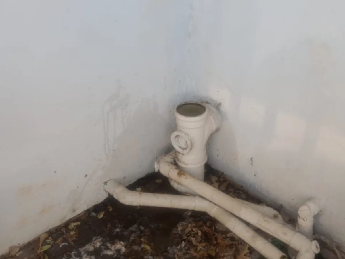 Close-up of completed plumbing repair work